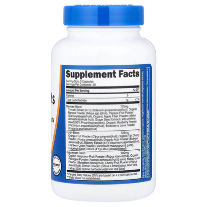 Nutricost, Daily Fruits, 90 Capsules