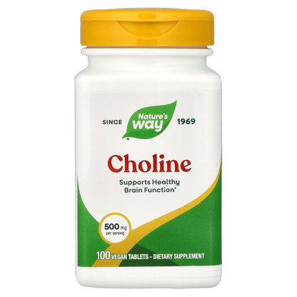 Choline 500 mg 100 Vegan Tabs Brain Health