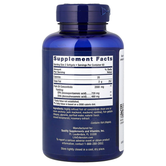 Life Extension, Mega EPA/DHA, 120 Softgels