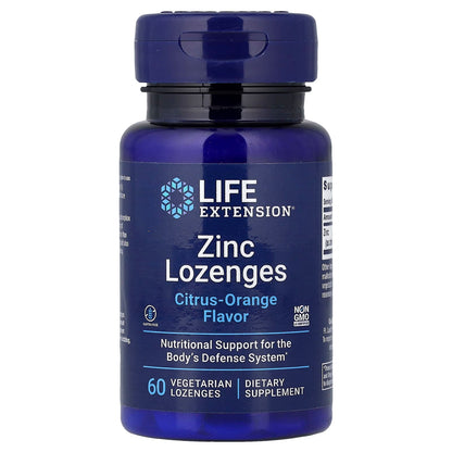 Life Extension Zinc 60 Vegetarian Lozenges