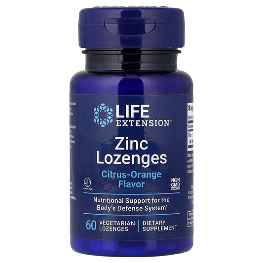 Life Extension Zinc 60 Vegetarian Lozenges