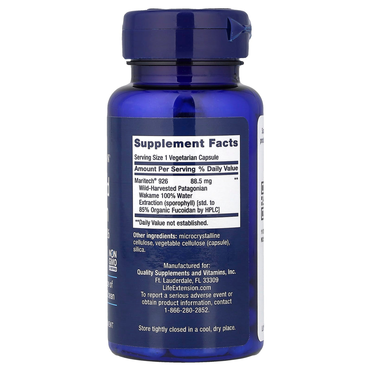Life Extension Optimised Fucoidan with Maritech 926 60 Vegetarian Capsules