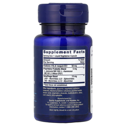 Life Extension Probiotic Blend 30 Liquid Veg Caps