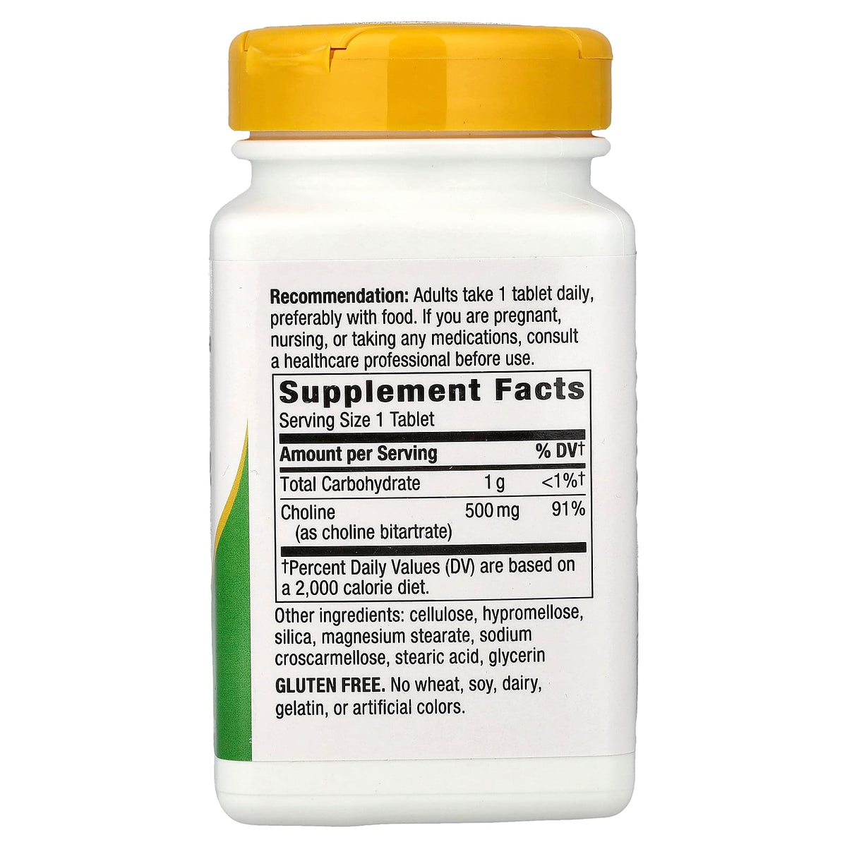 Choline 500 mg 100 Vegan Tabs Brain Health