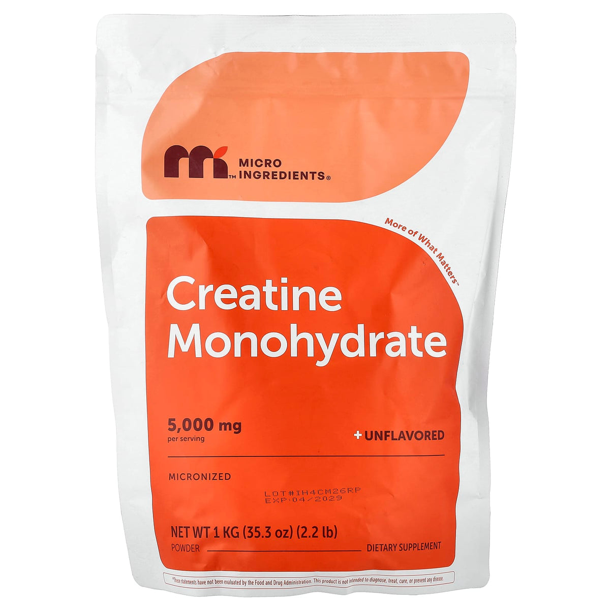 Micro Ingredients Creatine Monohydrate Powder 997 g