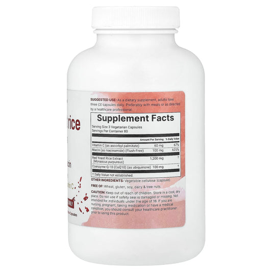 Micro Ingredients, Red Yeast Rice With CoQ10 & Niacin, 240 Vegetarian Capsules