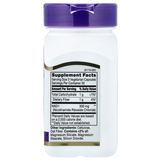 21st Century, NAD+, 90 Vegetarian Capsules (100 mg per Capsule)