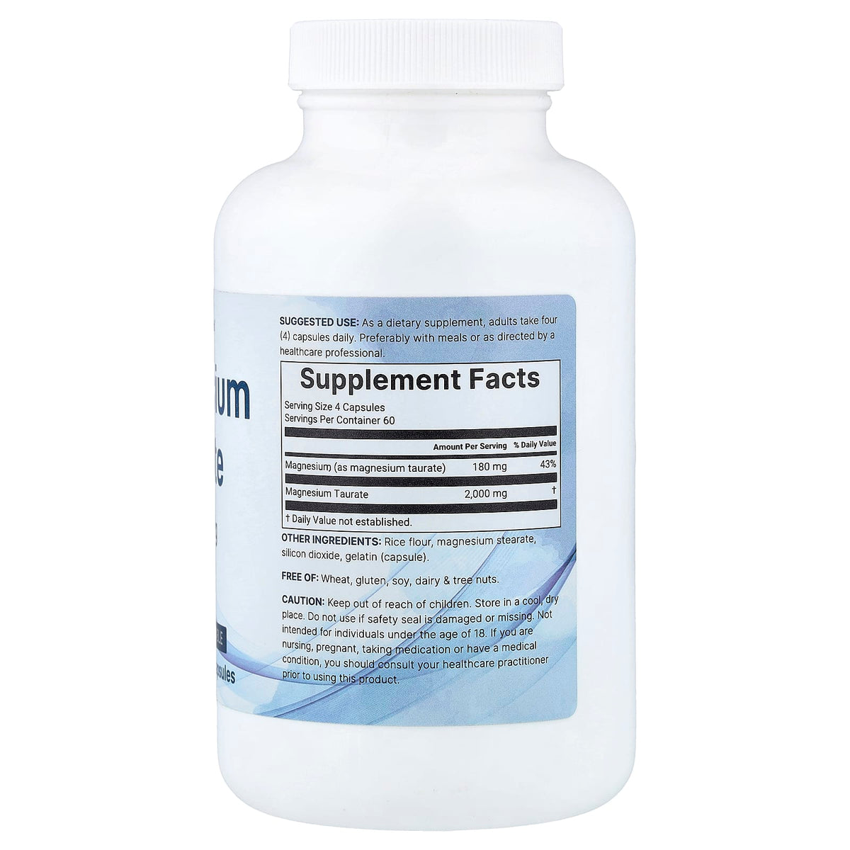 Micro Ingredients Magnesium Taurate 500 mg 240 Caps