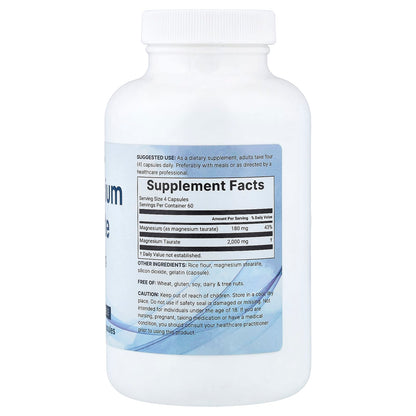 Micro Ingredients Magnesium Taurate 500 mg 240 Caps