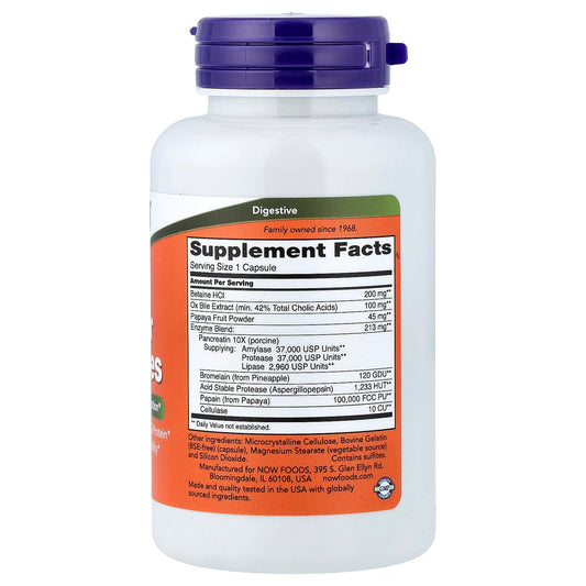 NOW Foods, Super Enzymes, 60 Capsules