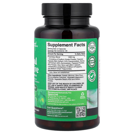 Nature's Craft, Herbal Laxative, Advanced Complex, 120 Capsules