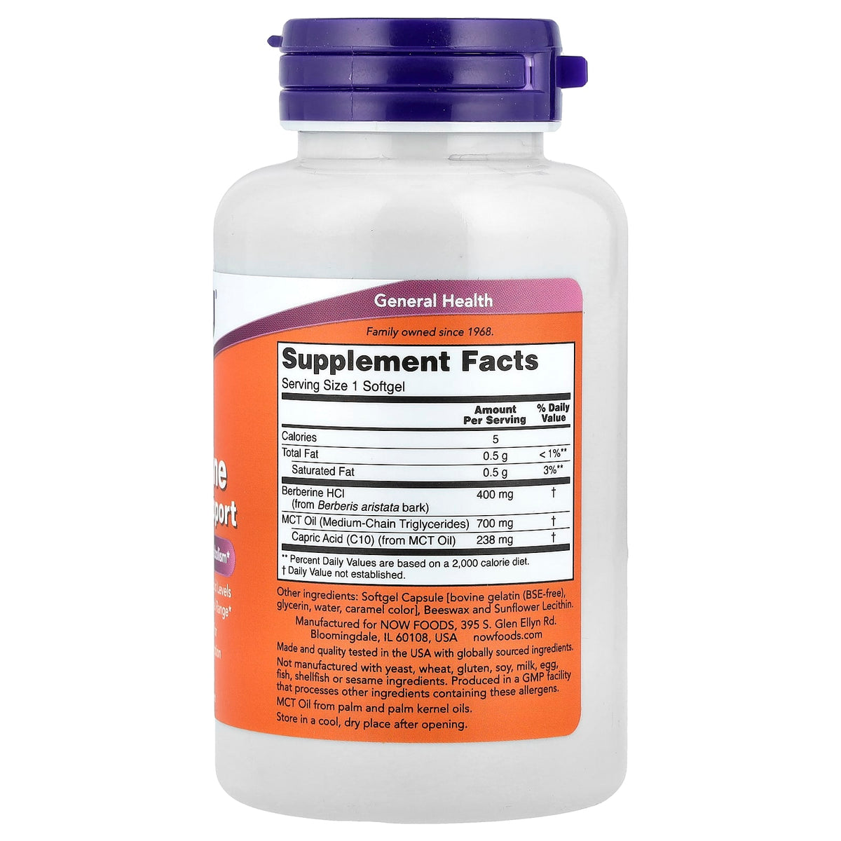 NOW Foods Berberine 60 Softgels