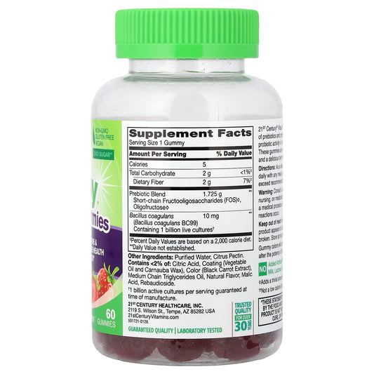 21st Century, VitaJoy® Pre & Probiotic Gummies, Berry, 60 Gummies