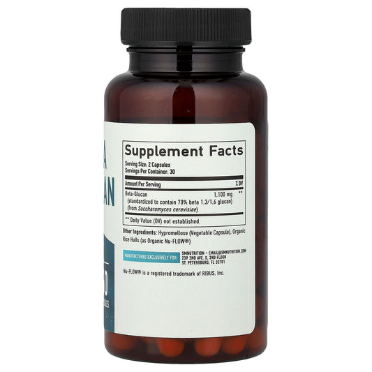 SMNutrition, Beta-glucan, 60 Capsules (550 mg per Capsule)