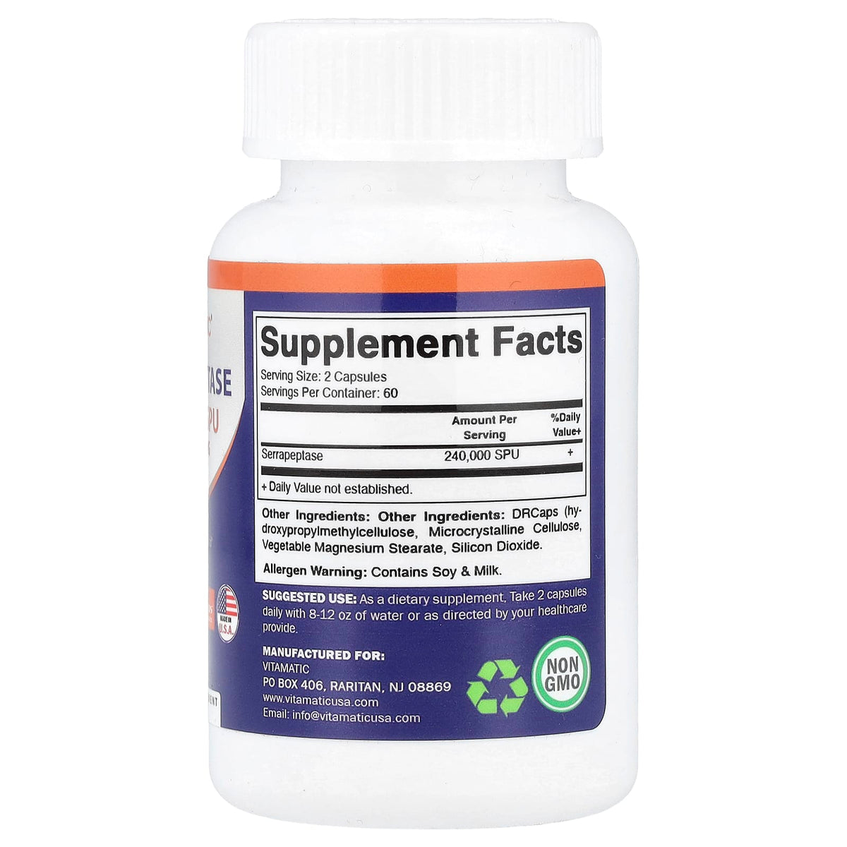Vitamatic Serrapeptase 120 Caps