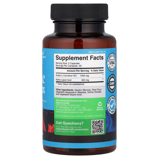 Nature's Craft, ALA/ALC Complex, 60 Capsules