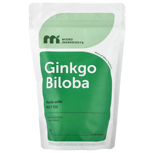 Micro Ingredients, Ginkgo Biloba, Panax Ginseng, Lion's Mane, 400 Capsules
