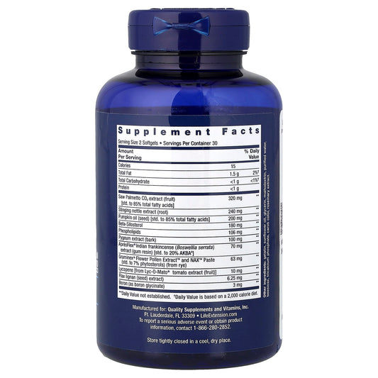 Life Extension Ultra Prostate Formula 60 Softgels