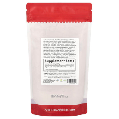 Pure Indian Foods, Organic Amla Powder, 8 oz (227 g)