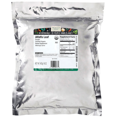 Frontier Natural Products, Organic Powdered Alfalfa Leaf, 16 oz (453 g)