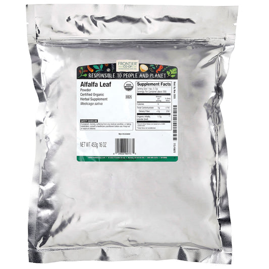 Frontier Natural Products, Organic Powdered Alfalfa Leaf, 16 oz (453 g)
