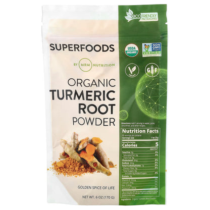 MRM, Raw Organic Turmeric Root Powder, 6 oz (170 g)