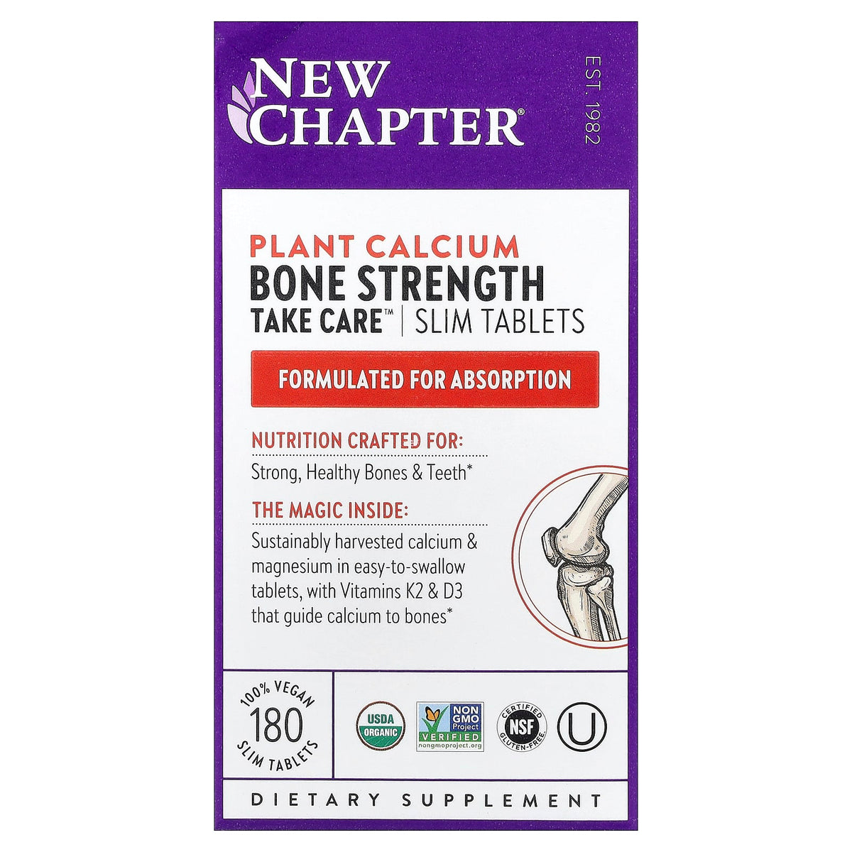 New Chapter, Bone Strength Take Care, 180 Vegetarian Slim Tablets