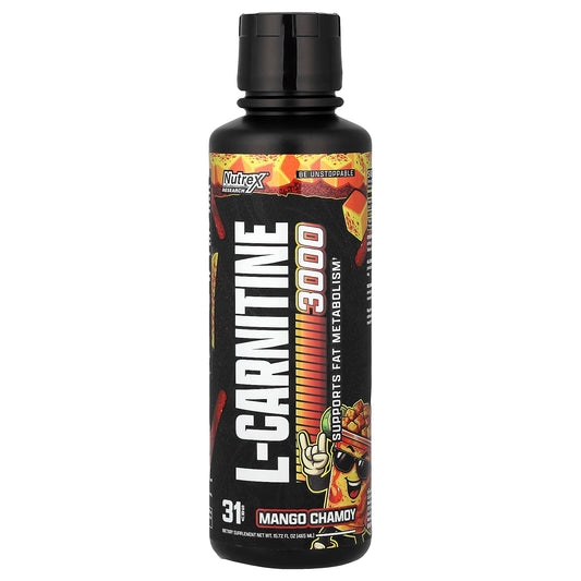 Nutrex Research, L-Carnitine 3000, Mango Chamoy, 465 ml (15.72 fl oz)