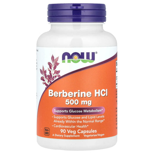 NOW Foods Berberine 500 mg 90 Veg Caps