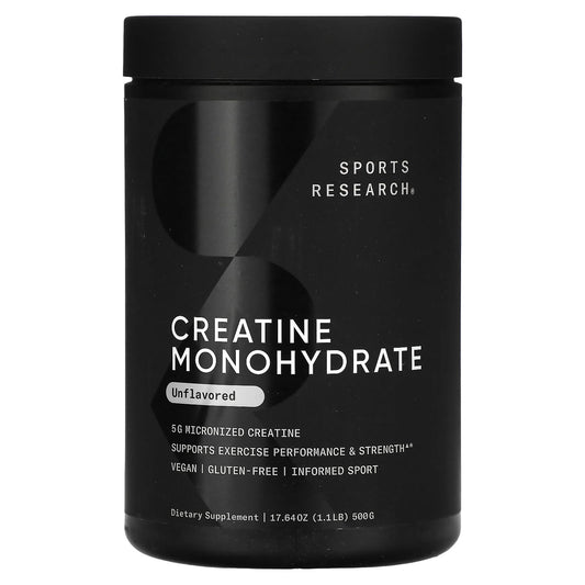 Sports Research Creatine Monohydrate 1.1 lb (500 g)