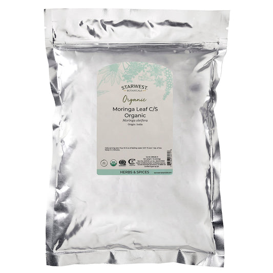 Starwest Botanicals, Organic Moringa Leaf, Cut & Sifted, 1 lb (453.6 g)