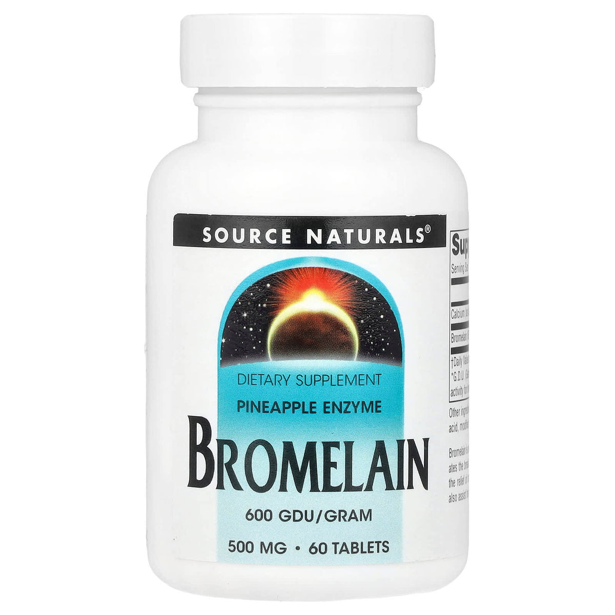 Source Naturals Bromelain 600 GDU/g 60 Tablets