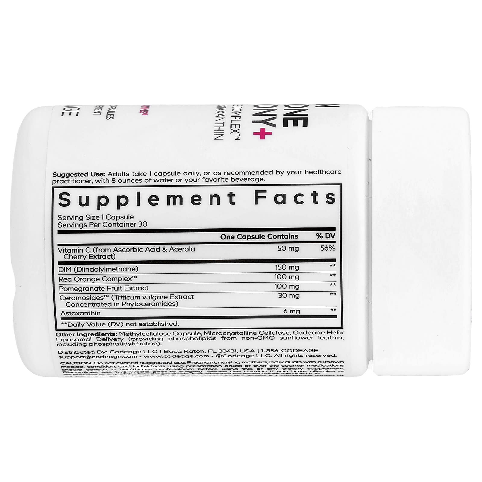 Codeage, Skin Hormone Harmony+, 30 Veg Capsules
