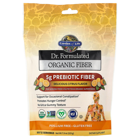 Garden of Life, Dr Formulated Organic Fibre, Citrus, 7.9 oz (223 g)