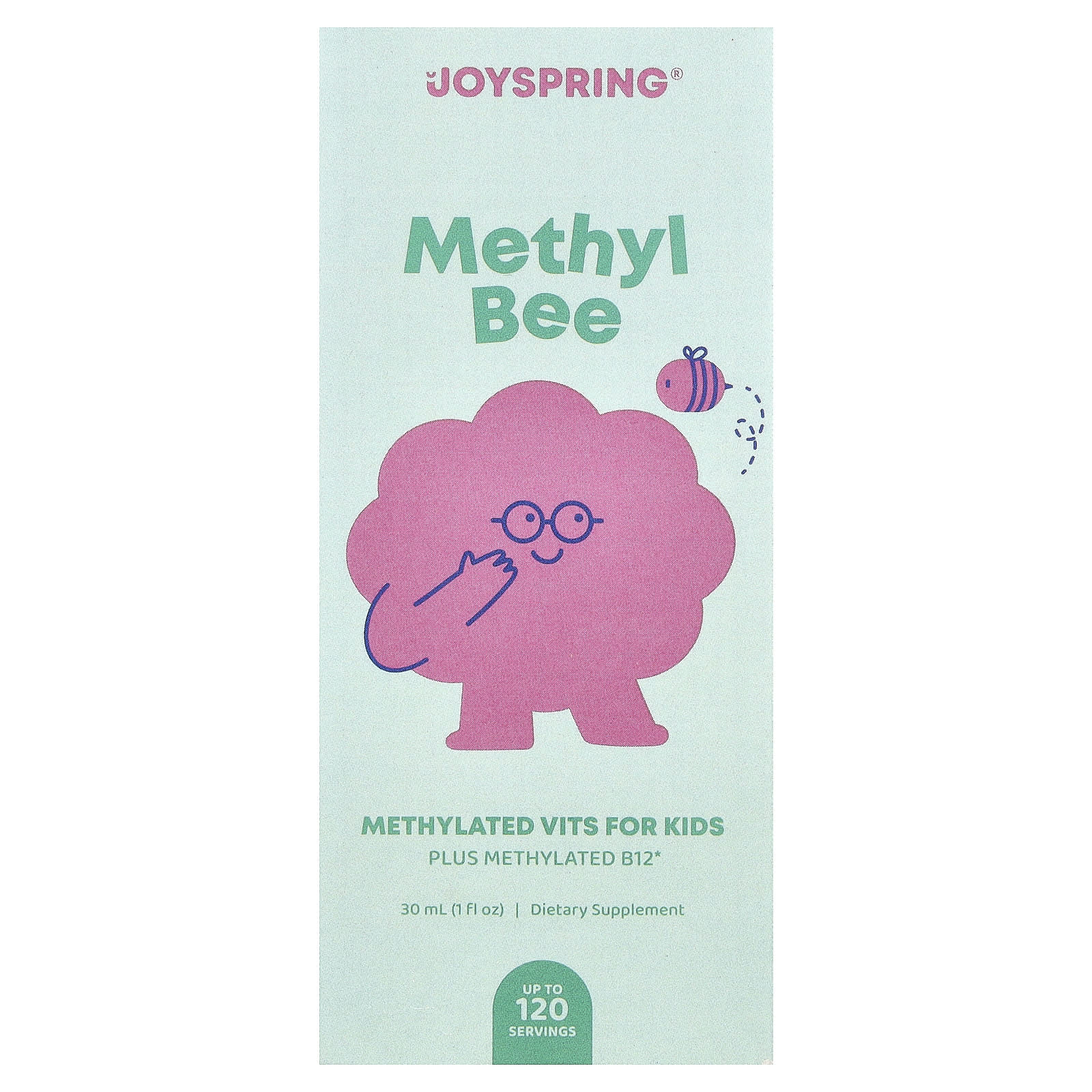 JoySpring, Methyl Bee, Methylated Vits for Kids, 30 ml (1 fl oz)