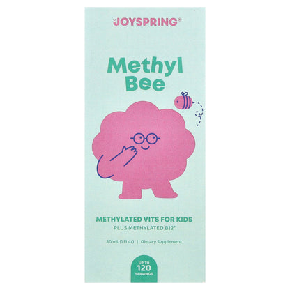 JoySpring, Methyl Bee, Methylated Vits for Kids, 30 ml (1 fl oz)