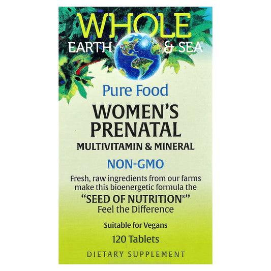 Natural Factors, Whole Earth & Sea®, Women's Antenatal Multivitamin & Mineral, 120 Tablets