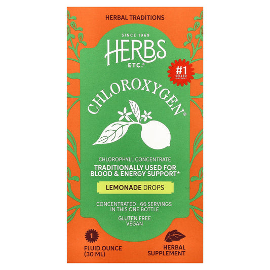 Herbs Etc., ChlorOxygen® Drops, Lemonade, 30 ml (1 fl oz)
