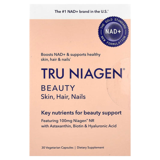 Tru Niagen, Beauty, Skin, Hair, Nails, 30 Vegetarian Capsules