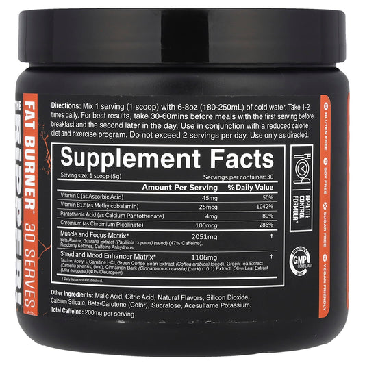 JNX Sports, The Ripper!, Fat Burner, Peach Mango, 5.3 oz (150 g)