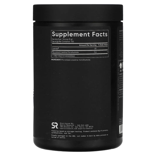 Sports Research Creatine Monohydrate 1.1 lb (500 g)