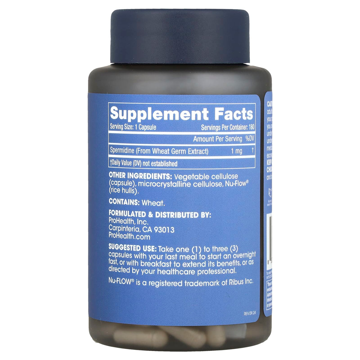 ProHealth Longevity Spermidine 1 mg 180 Caps