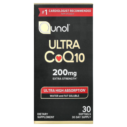 Qunol, Ultra CoQ10, 200 mg, 30 Capsules