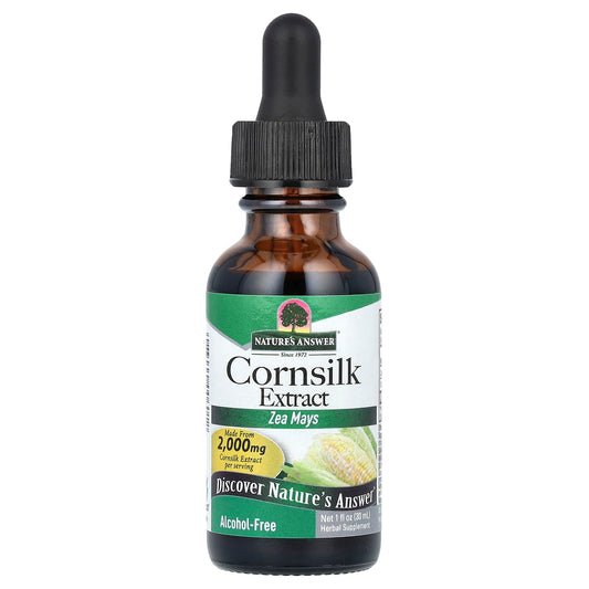Nature's Answer, Cornsilk Extract, Alcohol-Free, 2,000 mg, 1 fl oz (30 ml)