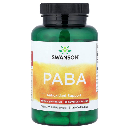 Swanson Vitamins, PABA, 500 mg, 120 Capsules