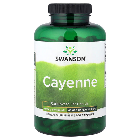 Swanson Vitamins, Cayenne, 450 mg, 300 Capsules