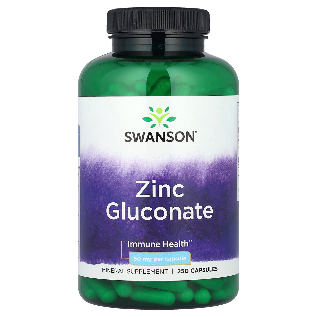 Swanson Zinc Gluconate 50 mg 250 Caps