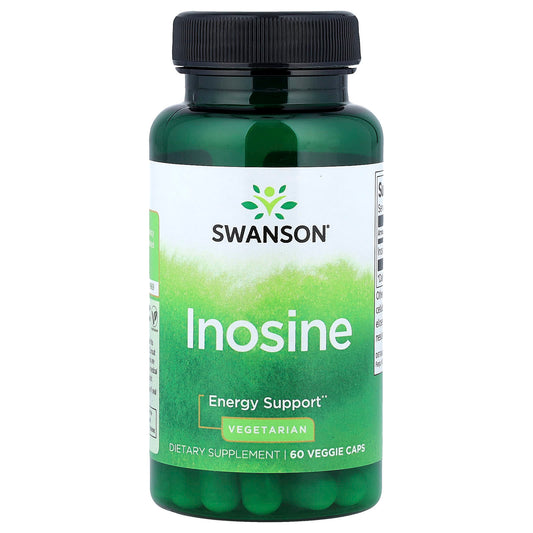 Swanson Vitamins, Inosine, 60 Veggie Caps (500 mg Per cap)