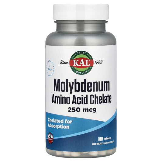 KAL Molybdenum 250 mcg 100 Tabs