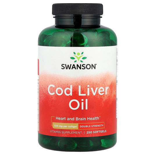 Swanson Vitamins, Cod Liver Oil, 250 Softgels